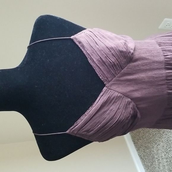 Stella Forest Brown Silk Summer Dress. - Picture 2 of 9